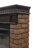 Каминокомплект Firelight Bricks Wood 30 с очагом Electrolux EFP/P-3320RLS камень темный/шпон венге
