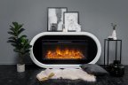 Каминокомплект Royal Flame Ellipse с очагом Vision 42 LOG LED белый с черным