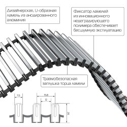 Внутрипольный конвектор Royal Thermo Atrium 90/250/2700-DG-U-LB