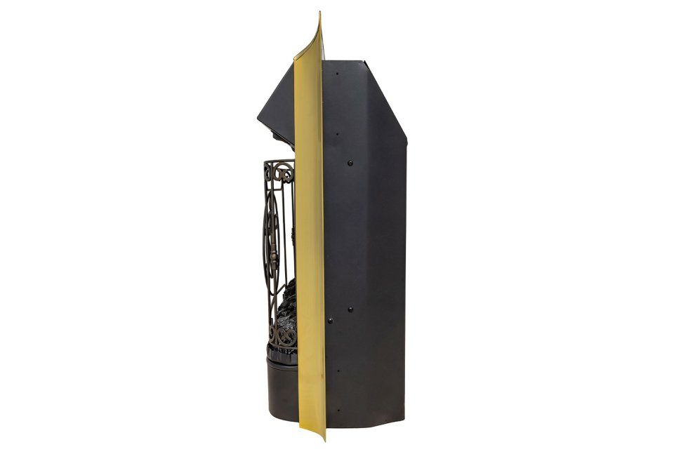 Каминокомплект Royal Flame Dublin RUSTIC (Разборный) с очагом Majestic FX M Brass слоновая кость